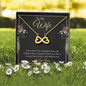 To My wife - if you live to be a hundred years old Infinity Heart Necklace