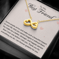 To my Best Friend-Some people arrive Infinity Heart Necklace