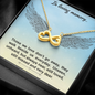In loving memory... Those we love don’t go away Infinity Heart Necklace
