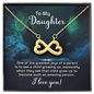 To my daughter - one of the greatest joys of a parent Infinity Heart Necklace