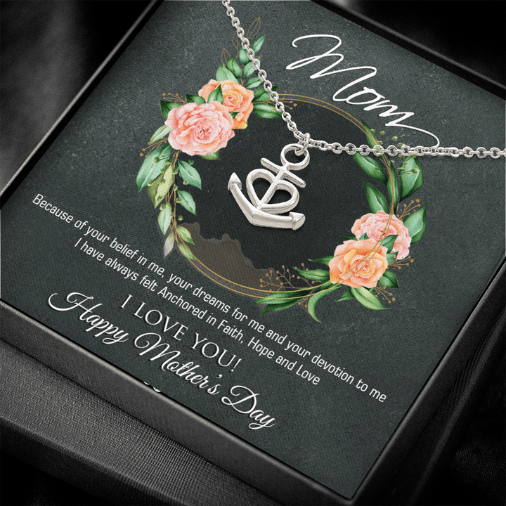 Mothers Day Anchor Necklace