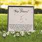 To my Best Friend-Some people arrive Anchor Necklace