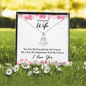 To my beautiful wife - you are my everything Anchor Necklace
