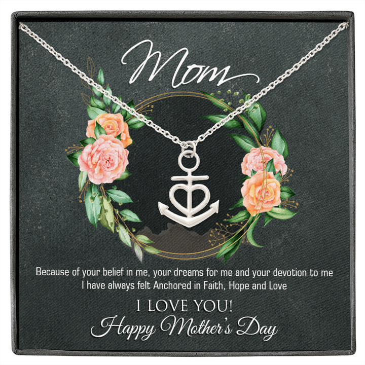 Mothers Day Anchor Necklace
