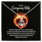 To My Gorgeous Wife - Every time I see you Anchor Necklace