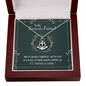 To my forever friend - We're always together Anchor Necklace