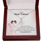 To my best friend - a best friend is like a four-leaf clover Anchor Necklace