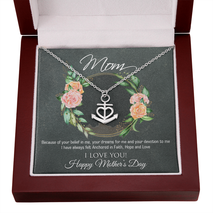 Mothers Day Anchor Necklace