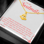 To My Soulmate - Loving you has become a must for me Anchor Necklace