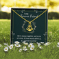 To my forever friend - We're always together Anchor Necklace