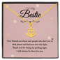 To my bestie-True Friends are those Anchor Necklace