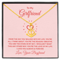 To My Girlfriend - From the day you walked into my life Anchor Necklace