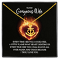 To My Gorgeous Wife - Every time I see you Anchor Necklace