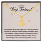 To my Best Friend-Some people arrive Anchor Necklace
