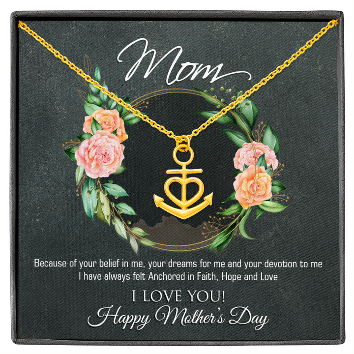 Mothers Day Anchor Necklace
