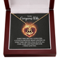 To My Gorgeous Wife - Every time I see you Anchor Necklace