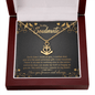 To My Soulmate - Each time I think of you Anchor Necklace