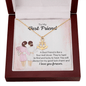 To my best friend - a best friend is like a four-leaf clover Anchor Necklace