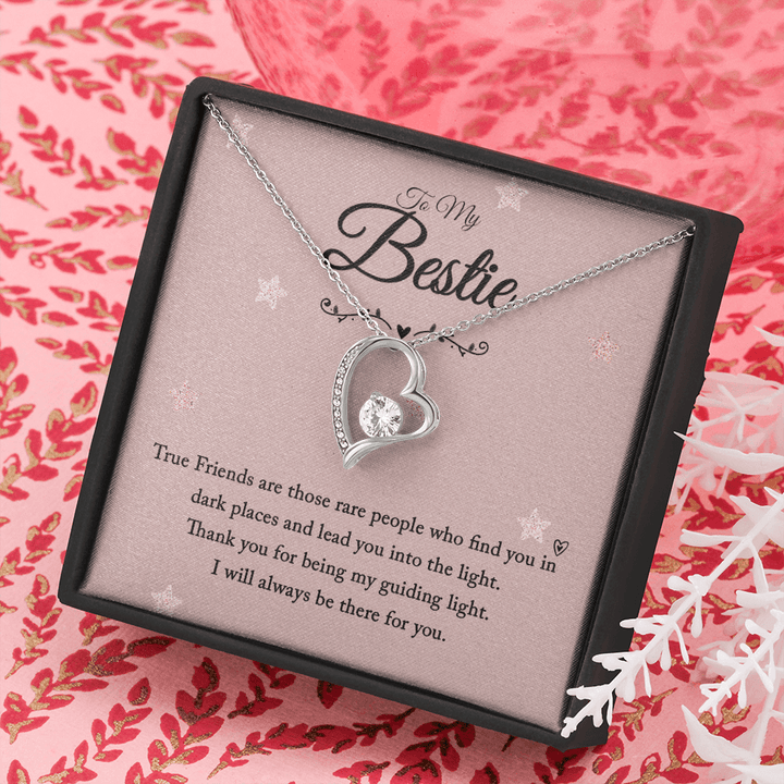 To my bestie-True Friends are those Anchor Necklace