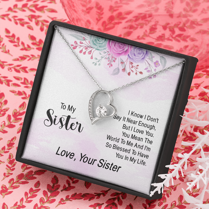 i know i don't say it near enough - Forever love pendent