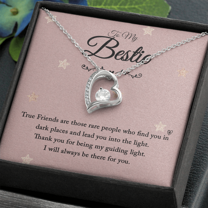 To my bestie-True Friends are those Anchor Necklace