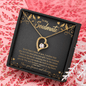 To My Soulmate - Each time I think of you -Forever love necklace