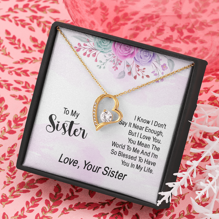i know i don't say it near enough - Forever love pendent