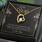 To My wife - if you live to be a hundred years old Anchor Necklace