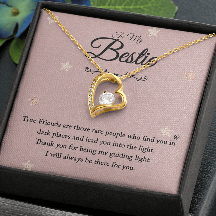 To my bestie-True Friends are those Anchor Necklace