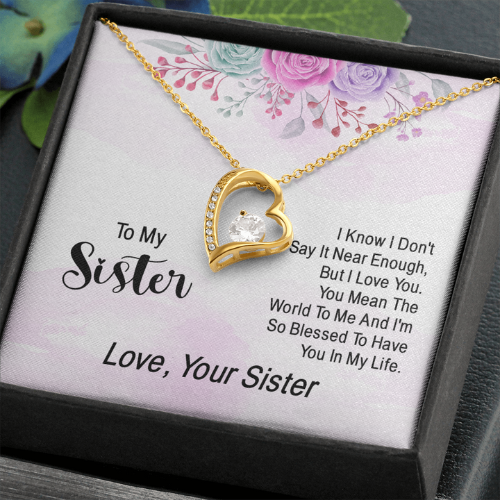 i know i don't say it near enough - Forever love pendent