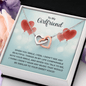 To My Girlfriend - When you smile Interlocking heart Necklace