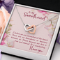 To my sweetheart-I believe Interlocking heart Necklace