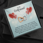 To My Girlfriend - When you smile Interlocking heart Necklace