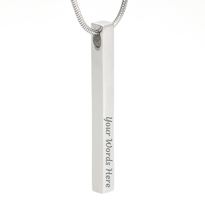 2 Sided Engraved Pendent ( To My Bestie )