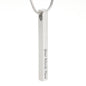 2 Sided Vertical Pendent (i'll hold you in my heart)