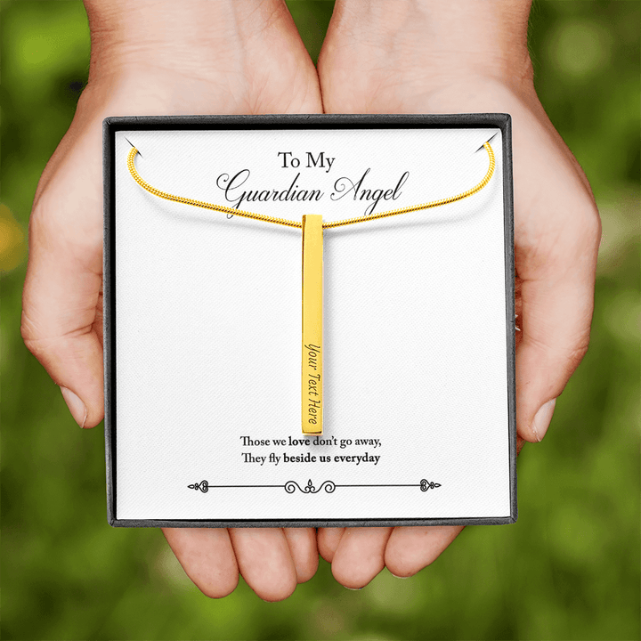 Guardian angel (2 Sided Vertical Pendent)