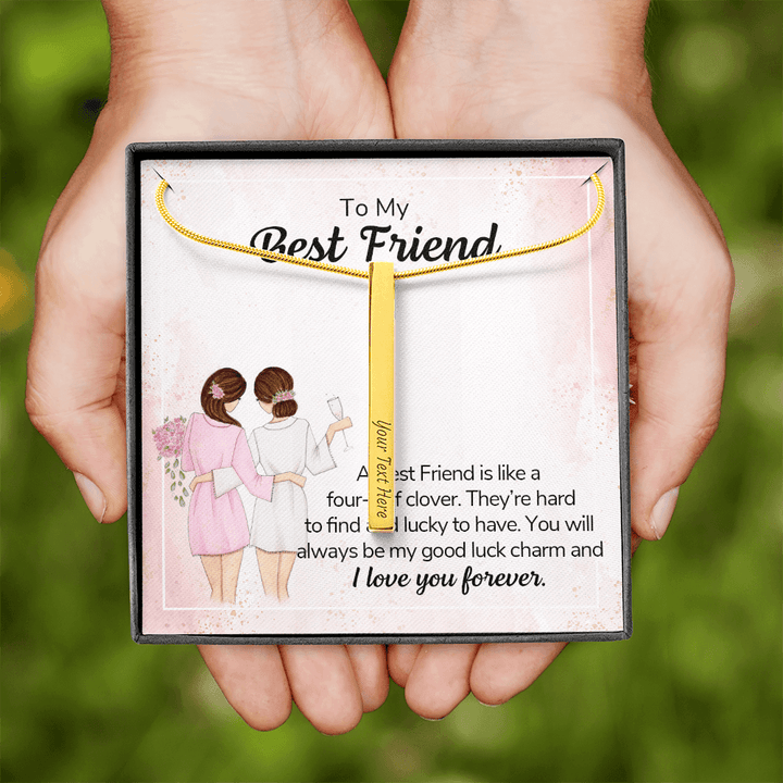 2 Sided Engraved Pendent ( My Best Friend)