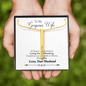 2sided vertical pendent (To Wife From Husband)