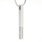4 Sided Engraved Pendent ( For Gorgeous Wife )