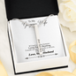 4 Sided Engraved Pendent ( For Gorgeous Wife )
