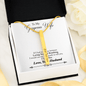 4 Sided Engraved Pendent ( For Gorgeous Wife )