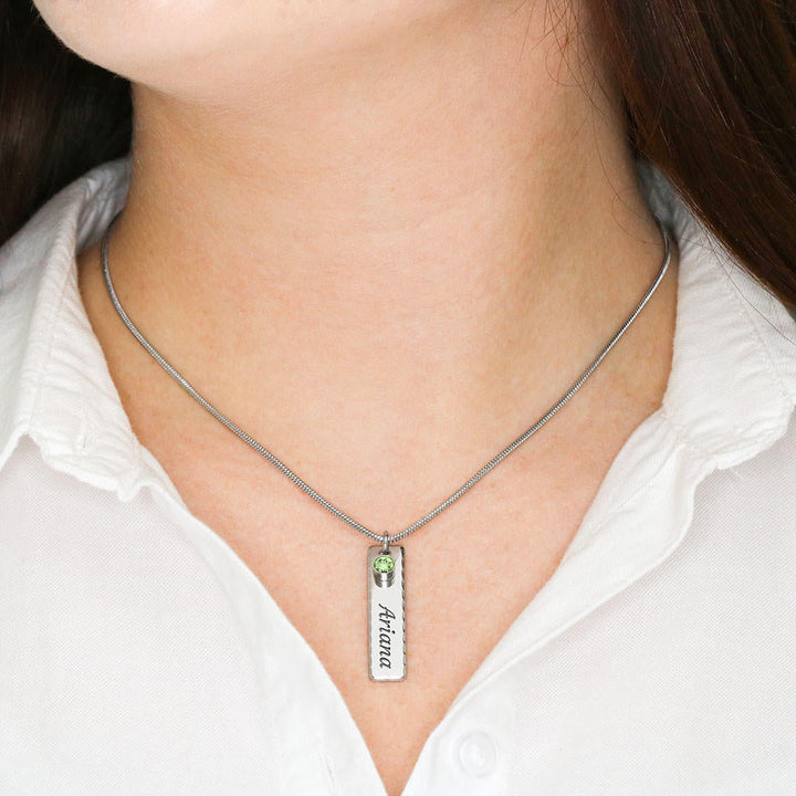 Birthstone name (To My Daughter - I am so pround of the person you are today)
