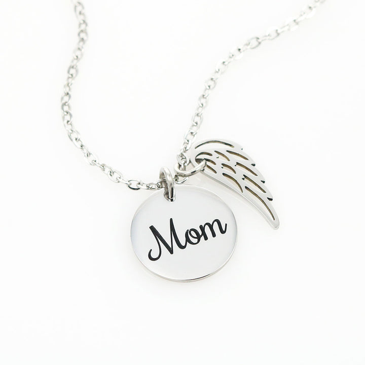 A Mother is someone you laugh with, dream with, and love with all your heart. mom Necklace