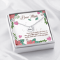 Dear Mom I love you so much mom necklace