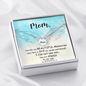 You left me mom necklace