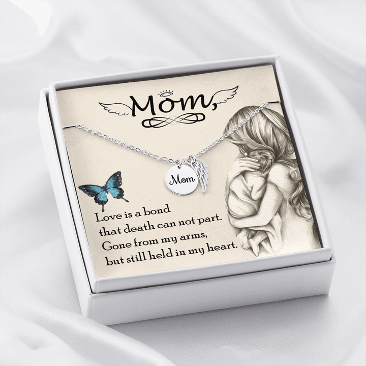 Love is bond mom necklace