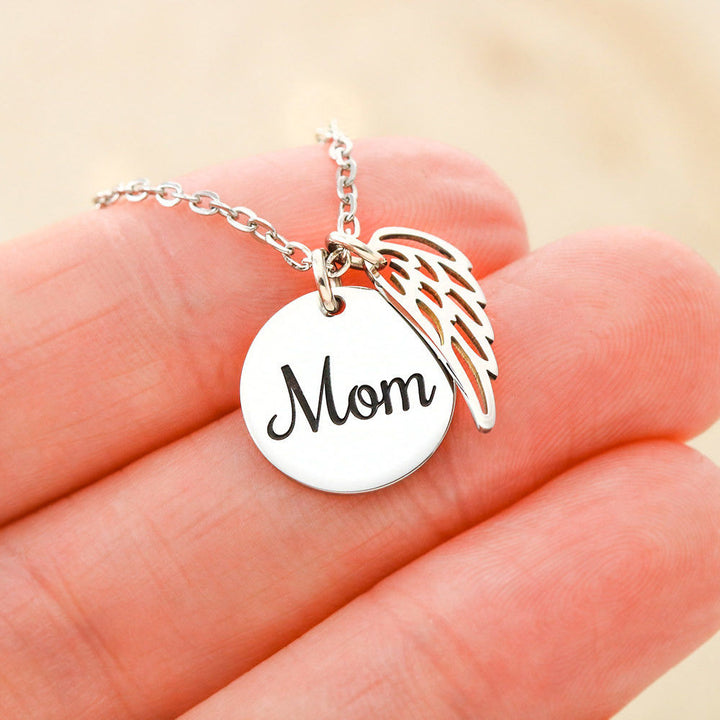 A Mother is someone you laugh with, dream with, and love with all your heart. mom Necklace