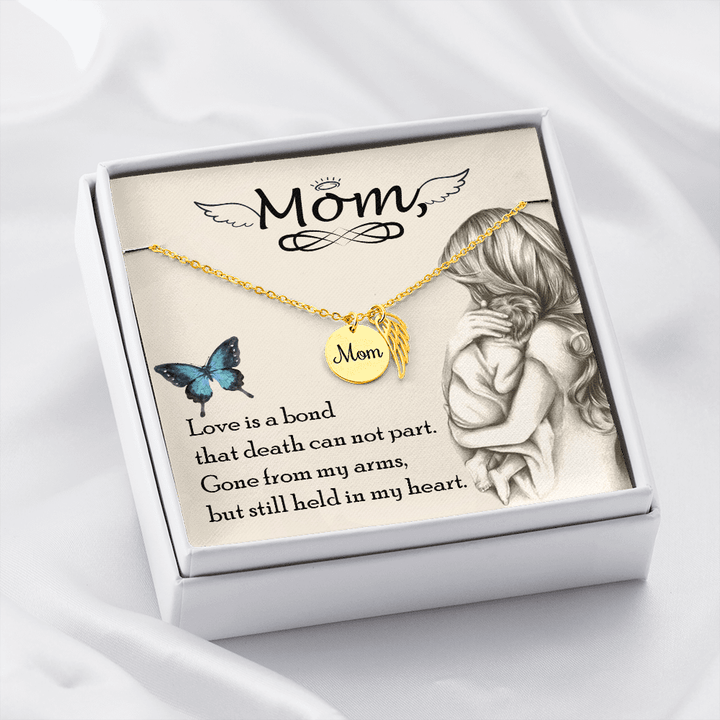 Love is bond mom necklace
