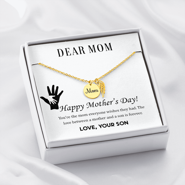 Happy mothers day . you're the mom necklace
