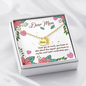 Dear Mom I love you so much mom necklace